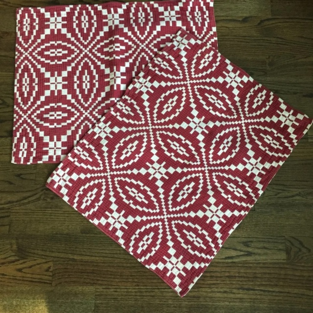Two Garnet Hill southwestern shams